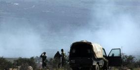 سقوط قذيفة هاون في الجولان