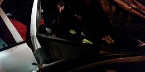 اصابات خطيرة بحادث تصادم عربة بسيارة مستوطن في قلقيلية