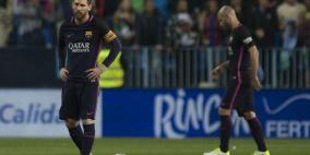 مالاجا يمنع برشلونة من الصعود للصدارة