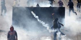 إصابة عدد من الطلبة والمواطنين بالاختناق في الخليل