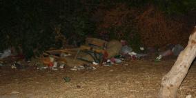 منتزه جمال عبد الناصر غرب مدينة نابلس سوف يتحول الى مكب للنفايات اذا استمر الوضع هكذااا