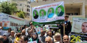 الخليل: اعتصام تضماني مع الأسرى الاداريين المضربين عن الطعام