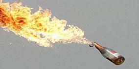 إلقاء زجاجة حارقة على موقع عسكري إسرائيلي في نابلس