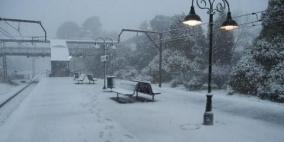 ثلوج على الإرتفاعات التي تزيد عن 900 متر