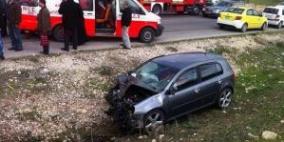 اصابتان في حادث سير برام الله