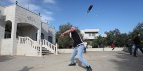 مواجهات مع قوات الاحتلال في قرية سلواد شرق رام الله