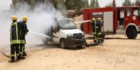 إصابة شاب دهسا وحرق مركبة بشجار عائلي في جنين