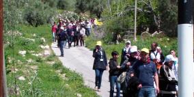 نابلس: مهرجان الربيع في منطقة المسعودية‎ ببدلة برقة