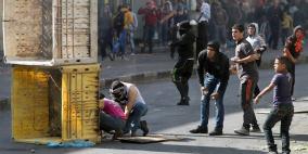 اصابات بالرصاص المعدني والعشرات بالاختناق في عدة مناطق بالضفة