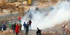 إصابة مواطنين بجروح والعشرات بالاختناق في بلعين