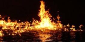 حريق يلتهم عشرات الأشجار شمال الخيل