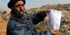 الاحتلال يخطر 20 عائلة بإخلاء مضاربها بالأغوار