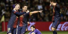 برشلونة يقسو على بلد الوليد وملقا يسقط ريال