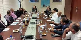 اجتماع صندوق الاستثمار مع المستثمرين في مقره في رام الله