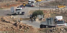 الاحتلال يغلق مدخل قرى بني زيد الغربية