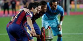 برشلونة يبدأ الدفاع عن لقب الكأس دون سواريز ونيمار
