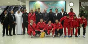 وصول المنتخب الفلسطيني إلى الكويت لملاقاة منتخبها وديا