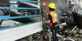 مناورات وتدريبات لقوات الدفاع المدني في غزة