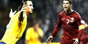قمة نارية بين برتغال "رونالدو" وسويد "إبراهيموفيتش" تخطف الأضواء في ملحق المونديال