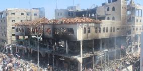 بلدية رفح تحذر من انهيار المركز التجاري وسط المدينة