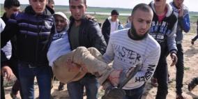 اصابة شاب برصاص الاحتلال وآخرين بالاختناق في مواجهات شرق البريج