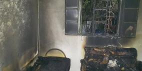 بالصور: الدفاع المدني ينقذ 3 مسنات إثر حريق منزل غرب رام الله