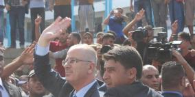 وصول حكومة التوافق الى غزة برئاسة د. رامي الحمد الله