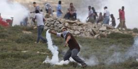 إصابات بالاختناق في مواجهات مع الاحتلال في اللبن الشرقية