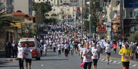 انطلاق ماراثون فلسطين الدولي الرابع