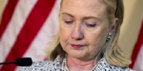 رام الله: العشرات يحتجون ضد زيارة كلينتون ويصفونها بالـ"منحازة"