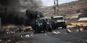 مواجهات بين الشبان وقوات الاحتلال عند المدخل الشمالي لمدينة البيرة