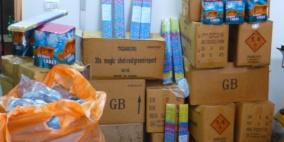 الشرطة تضبط مفرقعات والعاب نارية في طولكرم