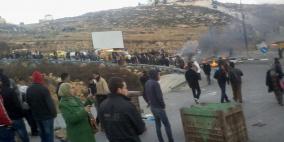 إغلاق الطرق المؤدية إلى رام الله احتجاجا على إهمال مطالب العاملين في الاونروا