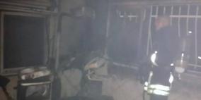 حريق عيادة أسنان في عناتا