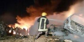 رام الله: الدفاع المدني يسيطر على حريق أتى على أكثر من 200 سيارة