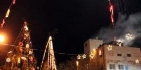 إضاءة شجرة الميلاد في القدس