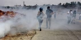 اصابات بالاختناق بالغاز السام شرق الشجاعية واخلاء مدارس المنطقة