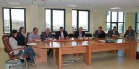 سلطة المياه تنظم ورشة عمل لبحث اخر المستجدات  المتعلقة بمحطة تحلية مياه غزة