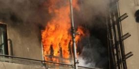 إصابتان إحداهما خطيرة إثر حريق منزل شرق جنين