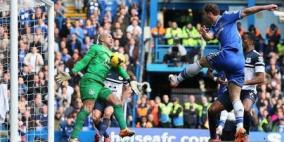 تشيلسي يهزم ايفرتون في الوقت القاتل ويعزز صدارة الدوري