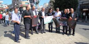 اعتصام للصحافيين الفلسطينيين ضد افلات المعتدين من العقاب