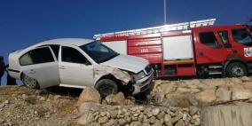 ثلاثة إصابات في حادث سير على مفرق عين عريك برام الله