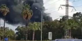 حريق كبير بمصفاة نفط في حيفا جراء انفجار ناقلة وقود