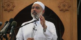 هنية: لن نتنازل عن إقامة ميناء لغزة