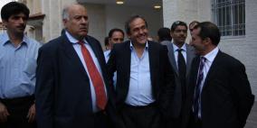 الرجوب يطلب من بلاتيني سحب تنظيم بطولة شباب أوروبا من إسرائيل