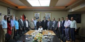 رئيس "القدس المفتوحة" يستقبل رئيس المحكمة الدستورية وسفير فلسطين لدى المغرب