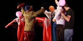 عرض راقص لمدرسة سيرك فلسطين في قصر رام الله الثقافي