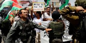 الاحتلال يقمع مظاهرة في الذكرى ال49 للنكسة شمال الخليل