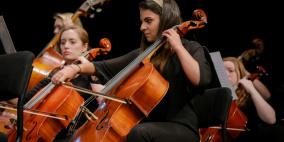 عرض أوركسترا في رام الله يجمع أوركسترا كونكورديا الأمريكية وأعضاء من المعهد الوطني للموسيقى