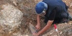 الشرطة تتلف قنبلة يدوية في جبع جنوب جنين